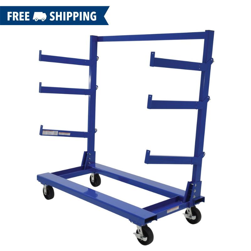 Vestil Portable Cantilever Cart 30in x 60in 2000lb Capacity CANT-3060