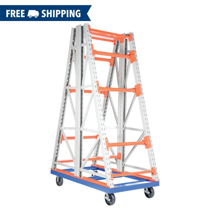 Vestil Portable 2 Sided Reel Rack with 4000lb Capacity RERC-CT-368
