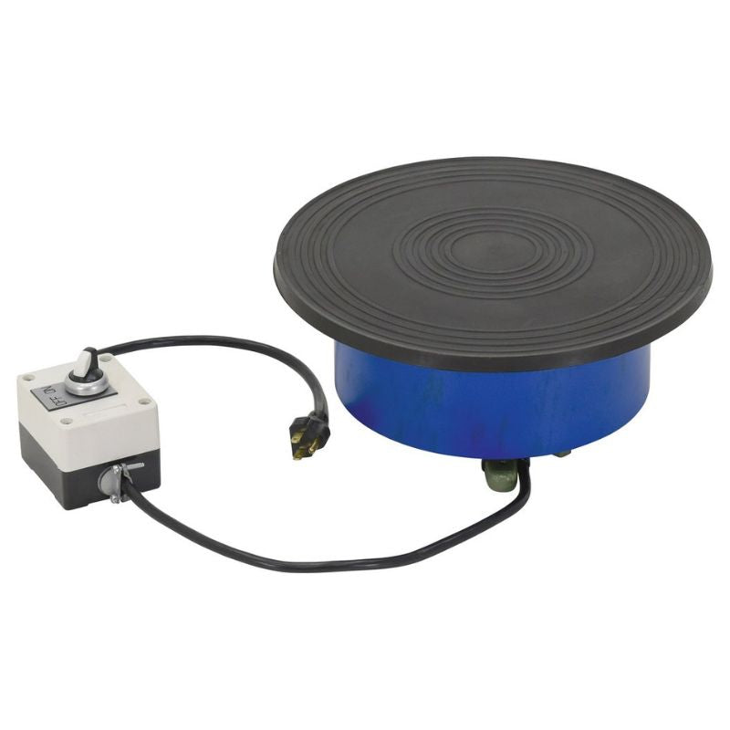 Vestil 100lb Capacity Powered Turntable 12in x 12in x 5in PT-100