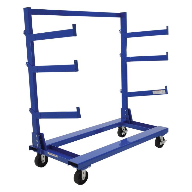Vestil Portable Cantilever Cart 30in x 60in 2000lb Capacity CANT-3060