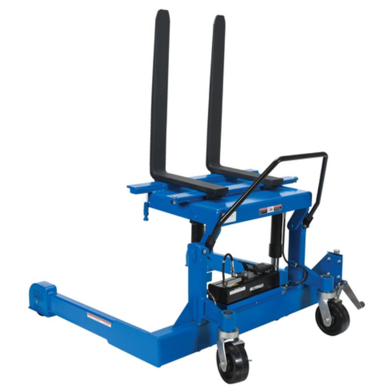 Vestil Steel Reciprocating Air/Oil Powered Straddle Tilt Master TMS-AIR