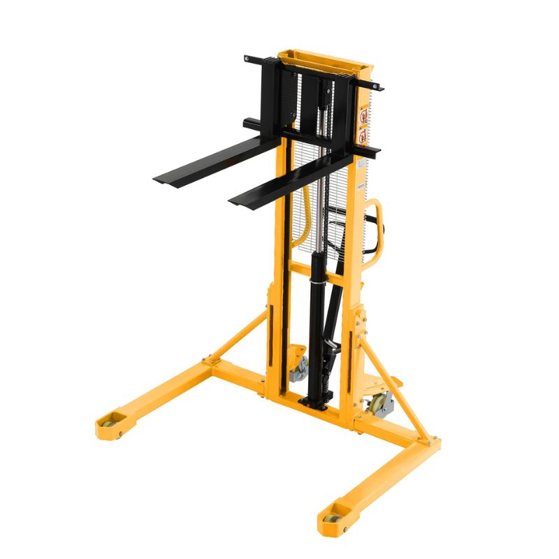 ApolloLift 63" Straddle Leg Manual Stacker with 1100lb Capacity