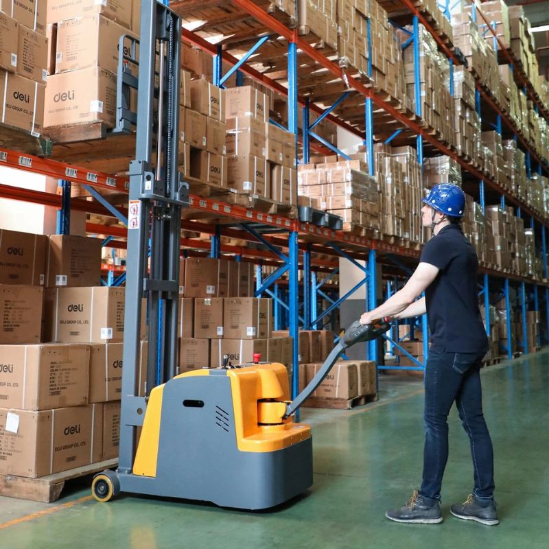 ApolloLift 118" Counterbalanced Electric Walkie Stacker with 1200lb Capacity