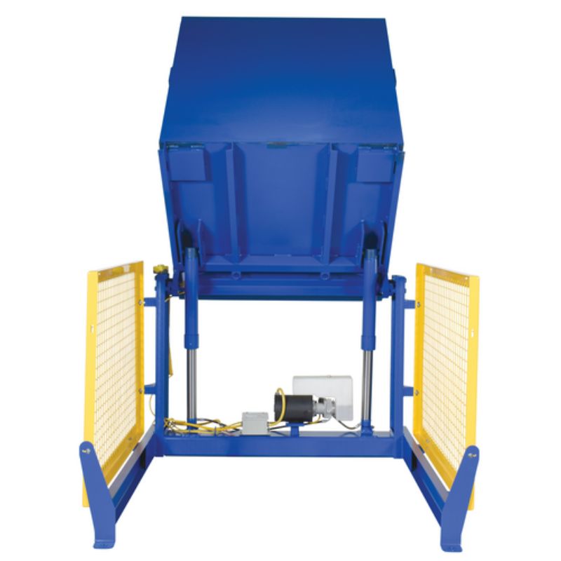 Vestil Steel Electric Hydraulic Box Dumper with 36in Dump Height HBD-36