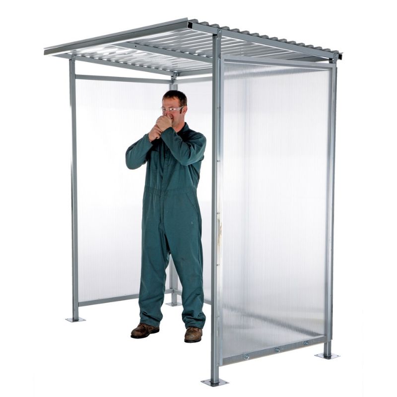 Vestil 3-4 Person Capacity Smoking Shelter Bus Stop SSH-7939-80
