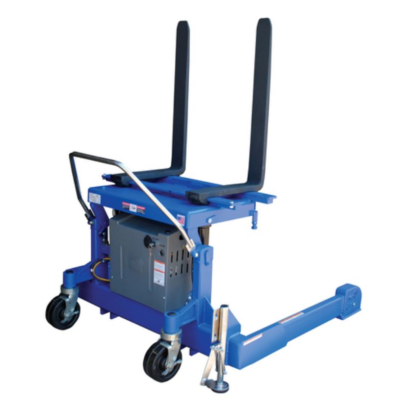 Vestil Steel 12 Volt DC Powered Straddle Tilt Master TMS-DC