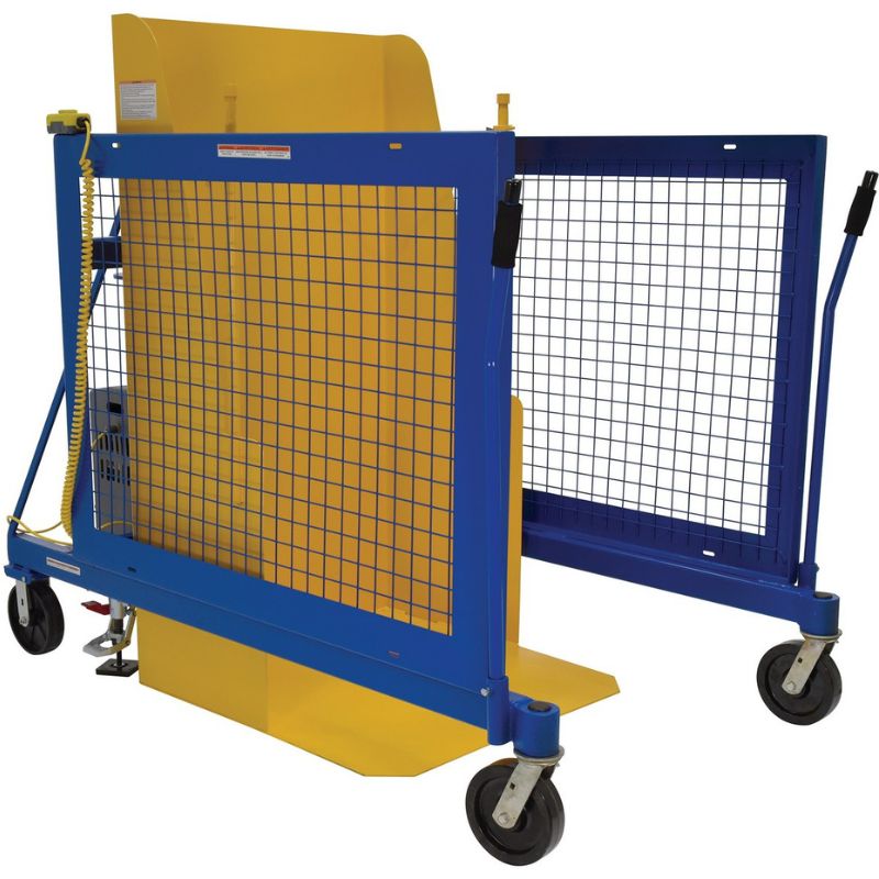 Vestil Steel DC Powered Universal Trash Can Dumper TCD-U-DC