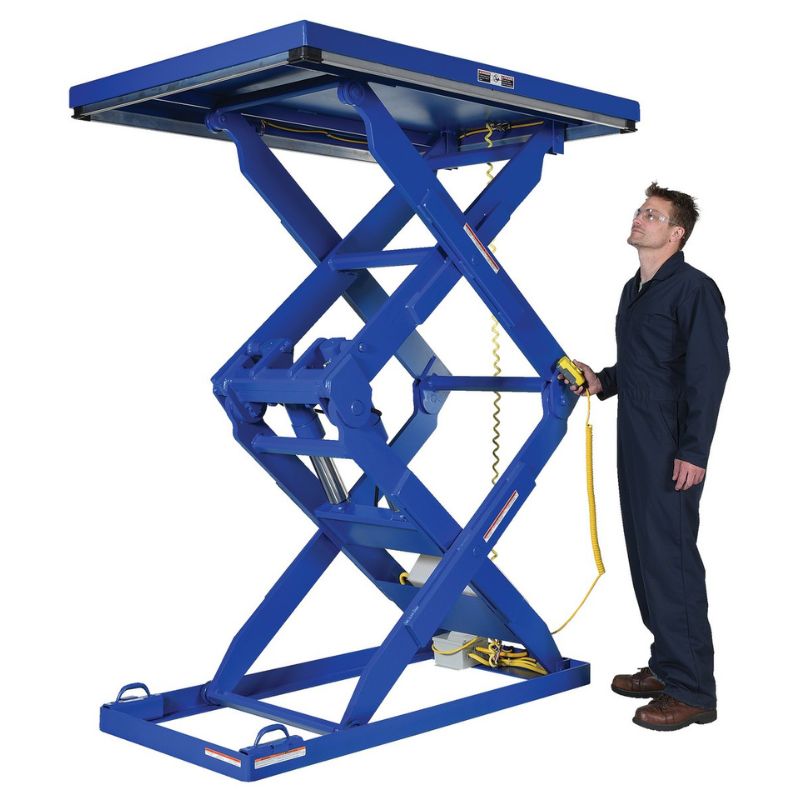 Vestil EHLTD-70 Electric Double Scissor Lift Table 70in Height