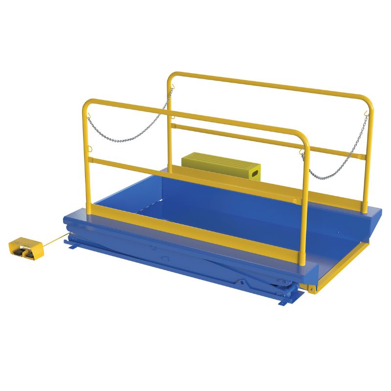 Vestil EHLTG Ground Lift Scissor Table with 3000lb Capacity