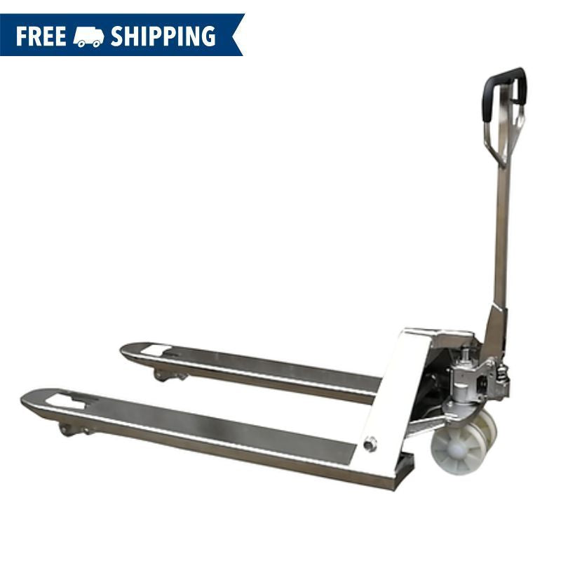 EKKO 5,500lb Capacity Stainless Steel Manual Pallet Jack A25S