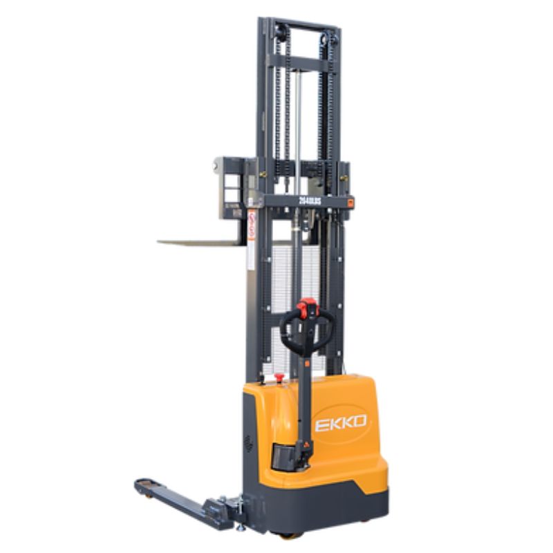 EKKO 138" Lift Full Powered Straddle Stacker with 2640lb Capacity EB12E-138