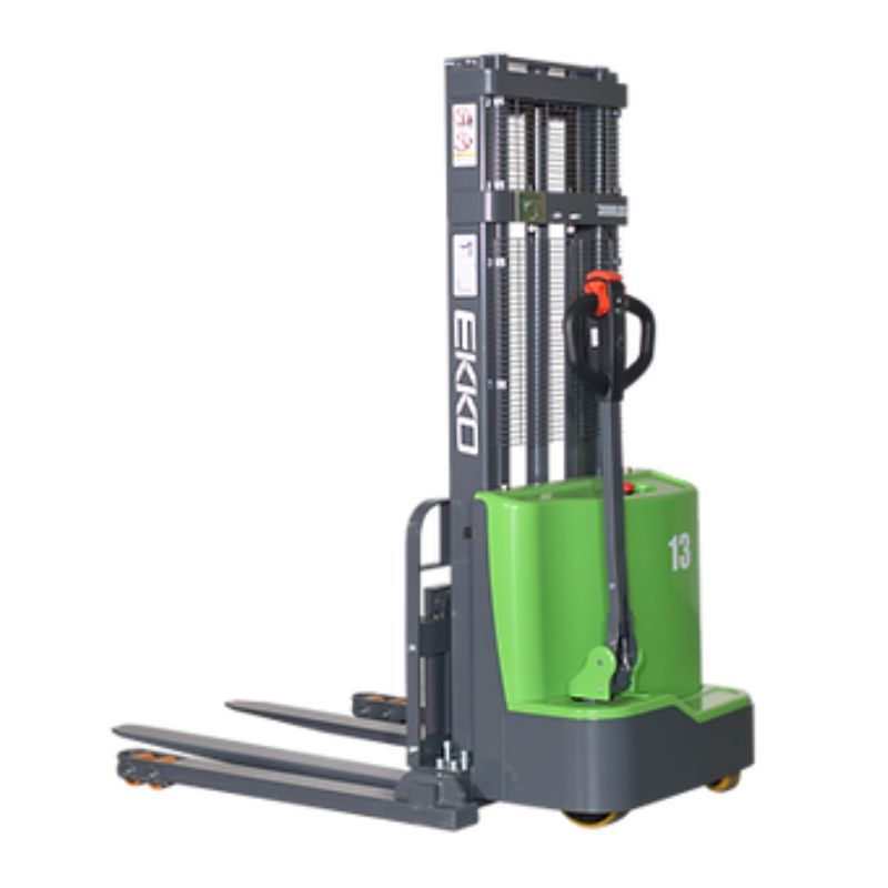 EKKO 118" Lift Lithium Powered Straddle Stacker with 2800lb Capacity EB13C-118Li