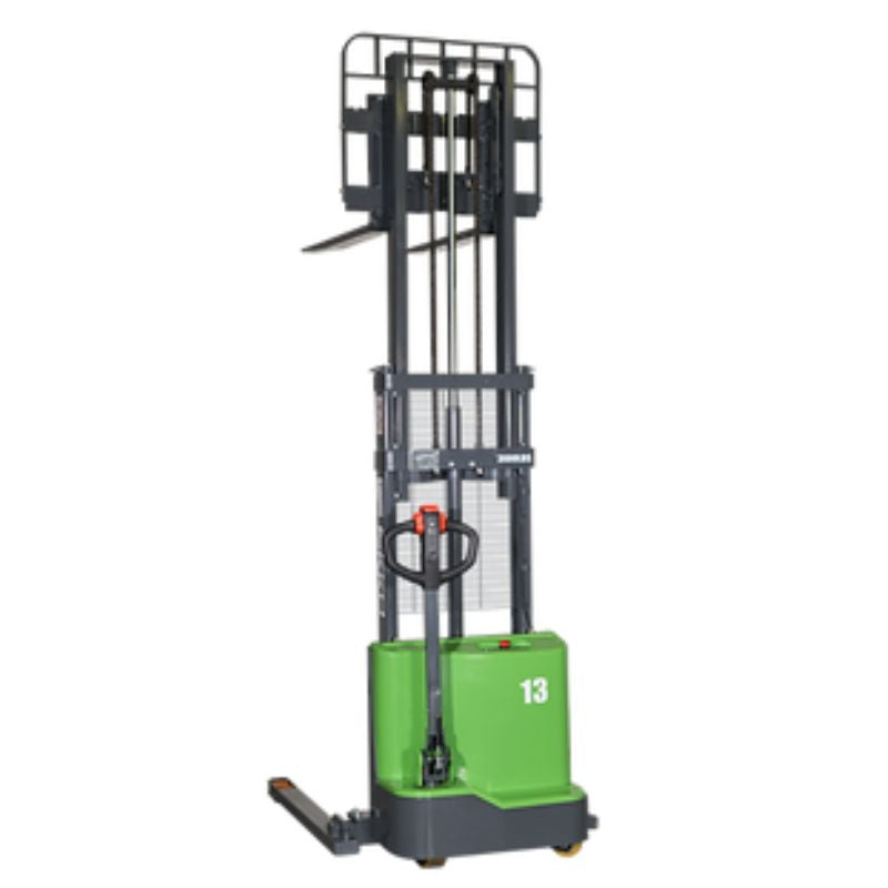 EKKO 118" Lift Lithium Powered Straddle Stacker with 2800lb Capacity EB13C-118Li