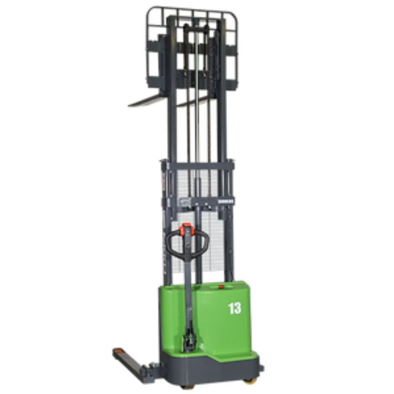 EKKO 98" Lift Lithium Powered Straddle Stacker with 2800lb Capacity EB13C-98Li
