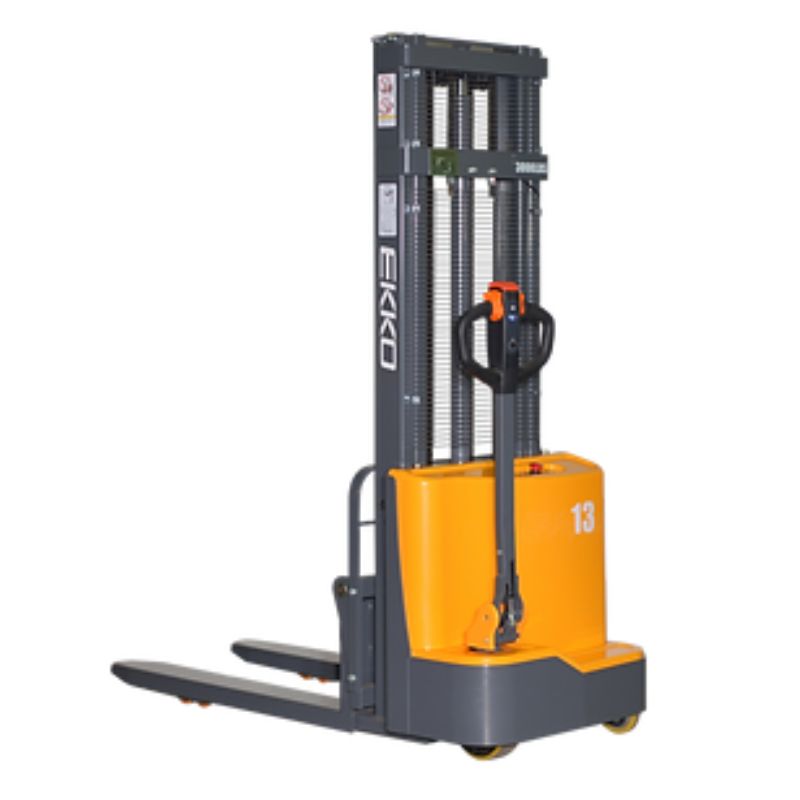 EKKO 118" Lift Full Powered Fork Over Stacker with 2800lb Capacity EB13CD