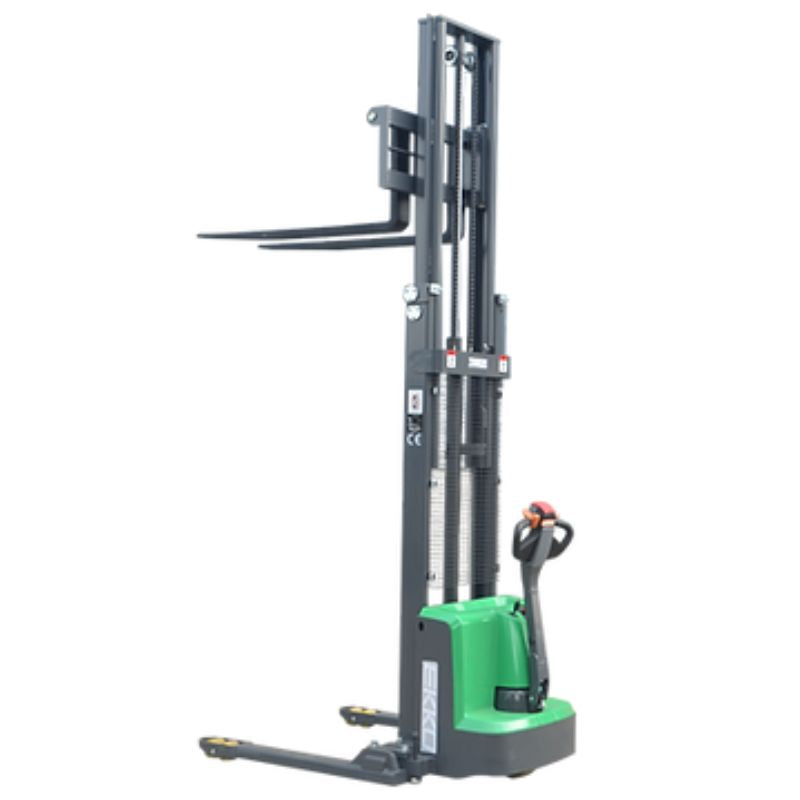 EKKO 145" Lift Lithium Powered Straddle Stacker with 2800lb Capacity EB13E-145Li