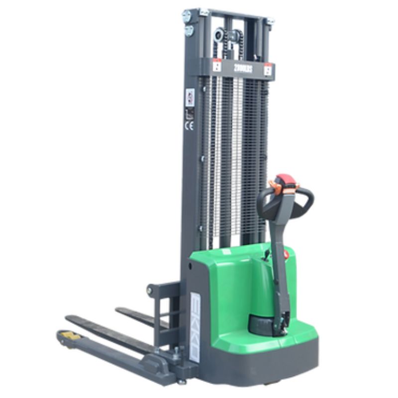 EKKO 145" Lift Lithium Powered Straddle Stacker with 2800lb Capacity EB13E-145Li