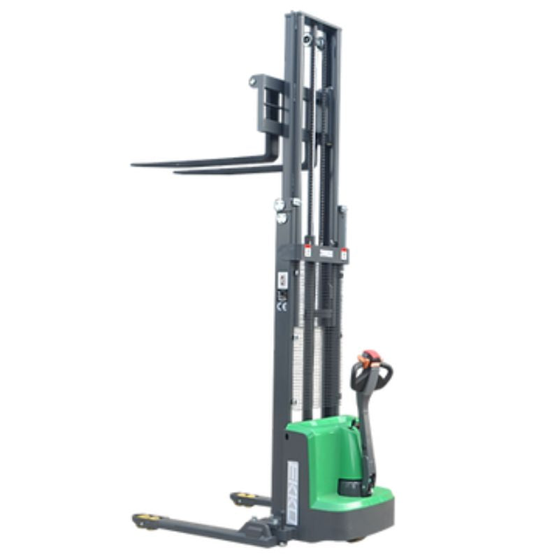 EKKO 119" Lift Lithium Powered Electric Straddle Stacker with 2800lb Capacity EB13E-Li
