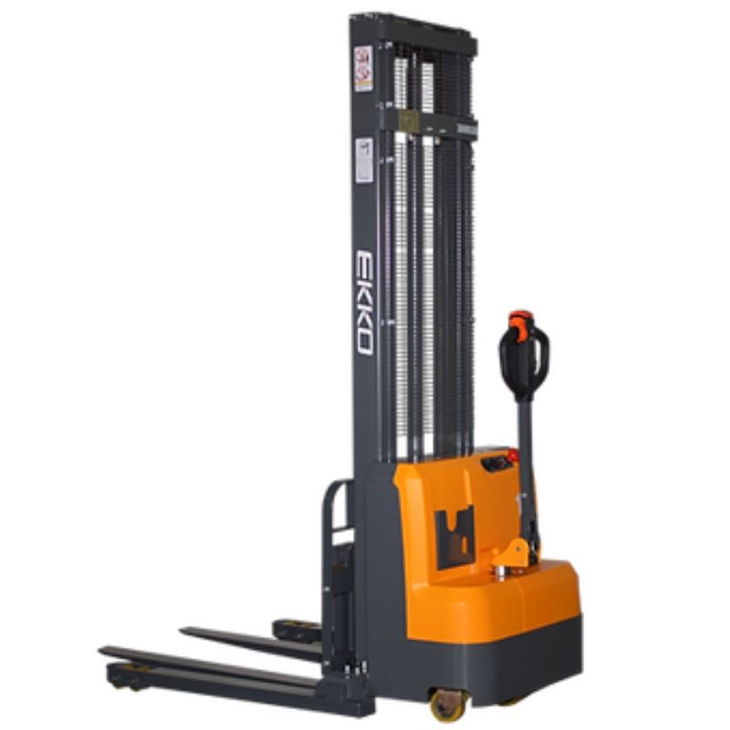 EKKO 118" Lift Full Powered Straddle Stacker with 3000lb Capacity EB14C-118