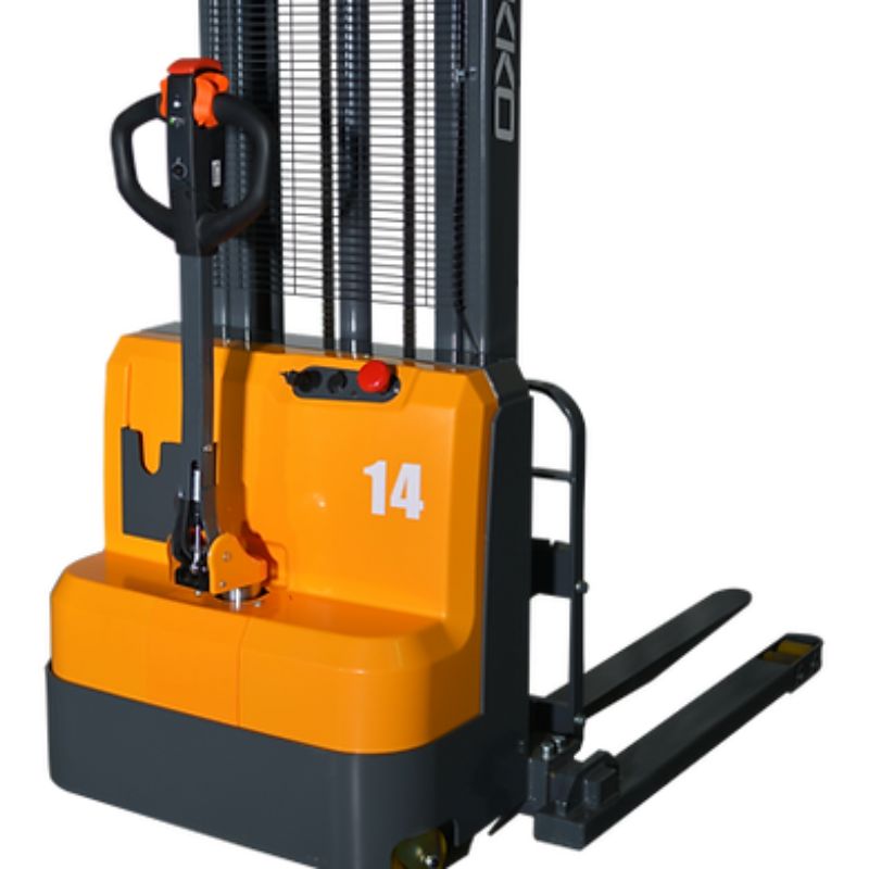 EKKO 118" Lift Full Powered Straddle Stacker with 3000lb Capacity EB14C-118