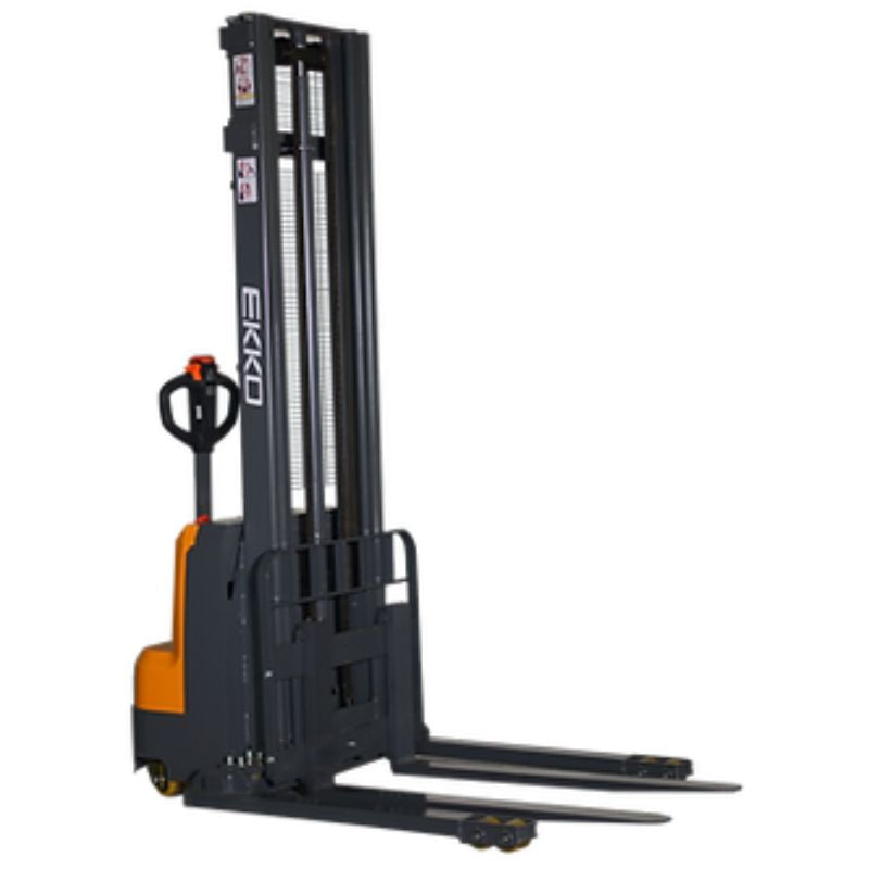 EKKO 118" Lift Full Powered Straddle Stacker with 3000lb Capacity EB14C-118