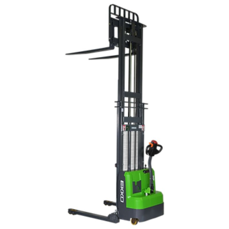 EKKO 145" Lift Lithium Straddle Stacker with 3000lb Capacity EB14C-145Li