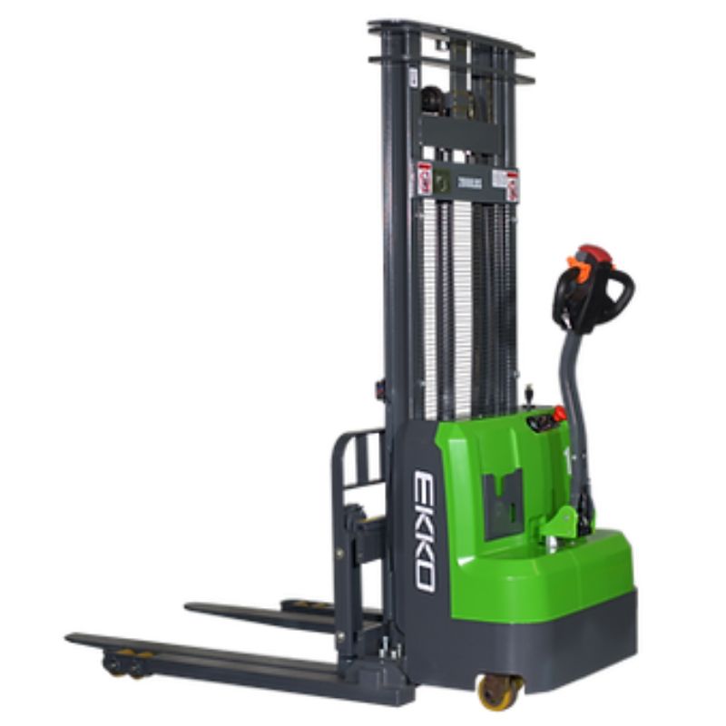 EKKO 145" Lift Lithium Straddle Stacker with 3000lb Capacity EB14C-145Li
