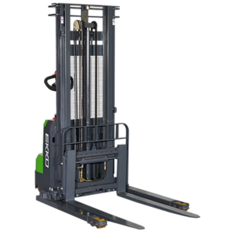EKKO 118" Lift Lithium Side Shifting Straddle Stacker with 3000lb Capacity EB14CS-118Li