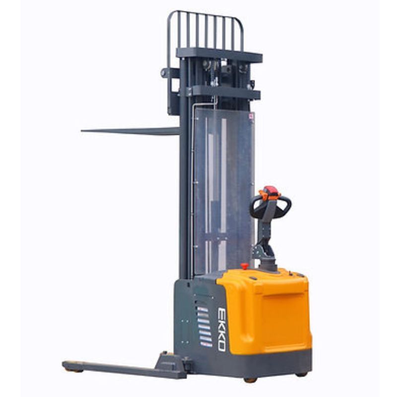 EKKO 216" Lift Full Powered Straddle Stacker with 4400lb Capacity EB16EA