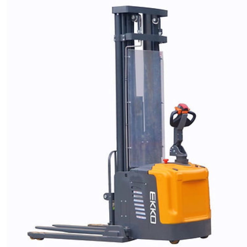 EKKO 216" Lift Full Powered Straddle Stacker with 4400lb Capacity EB16EA