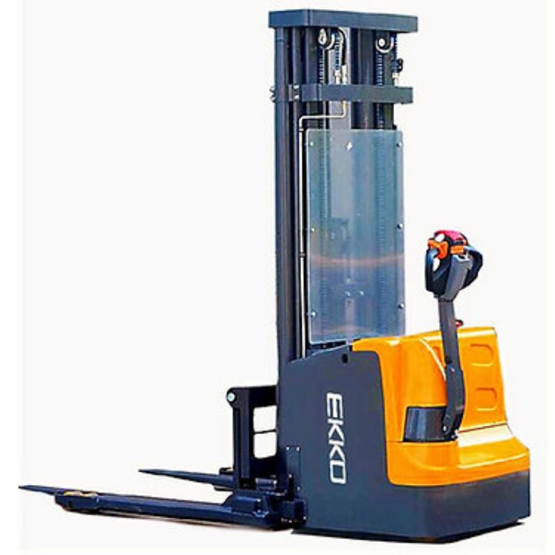 EKKO 138" Lift Full Powered Straddle Stacker with 4000lb Capacity EB18E
