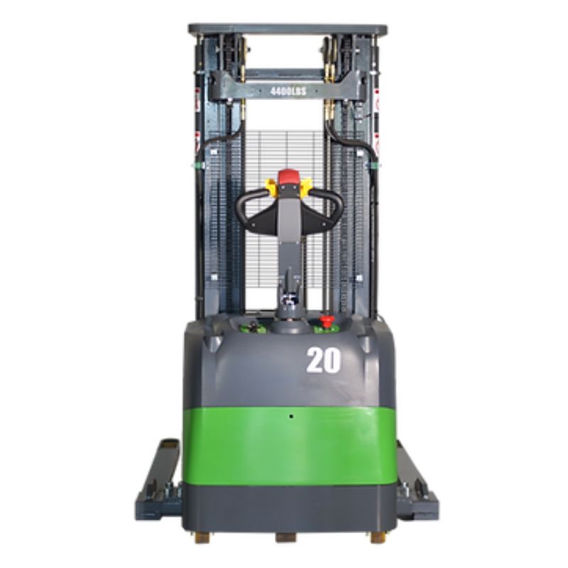 EKKO 177" Lift Lithium Powered Electric Straddle Stacker with 4400lb Capacity EB20CS-177Li