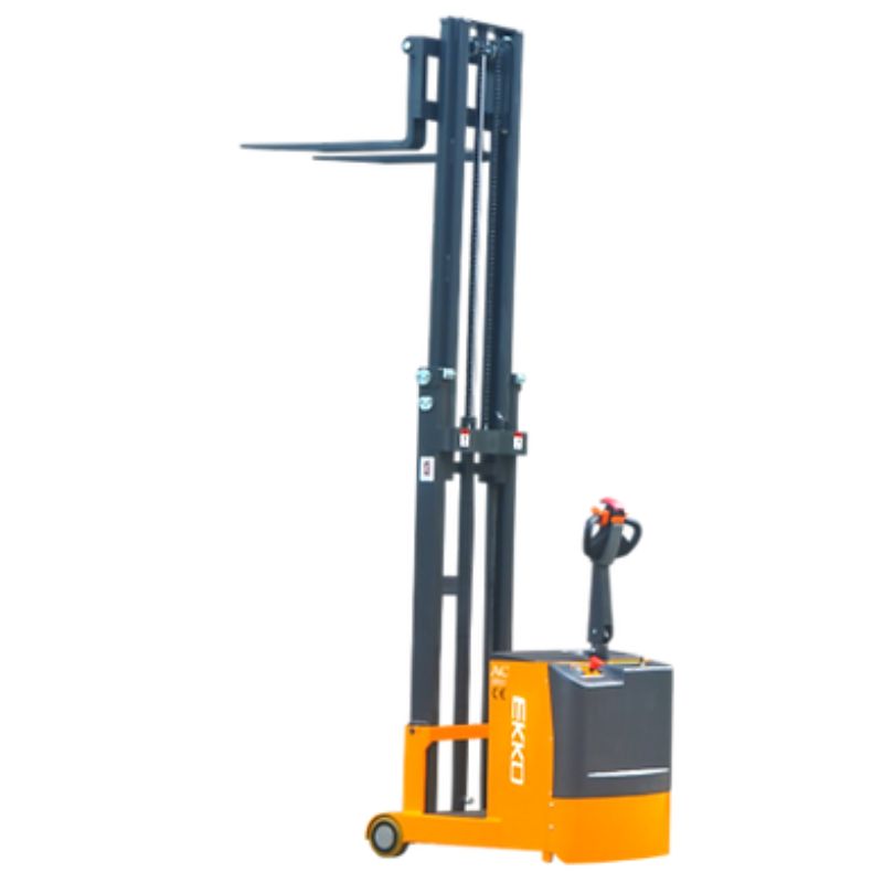 EKKO 118" Lift Counterbalance Walkie Stacker with 1550lb Capacity EK07S