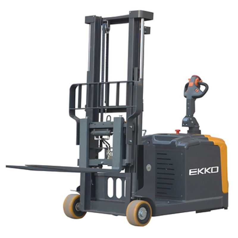 EKKO 130" Lift Side Shifting Counterbalanced Walkie Stacker with 3300lb Capacity EK14S-130