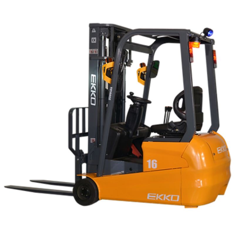 EKKO 177" Lift 3-Wheel Electric Forklift with 3500lb Capacity EK16A-177