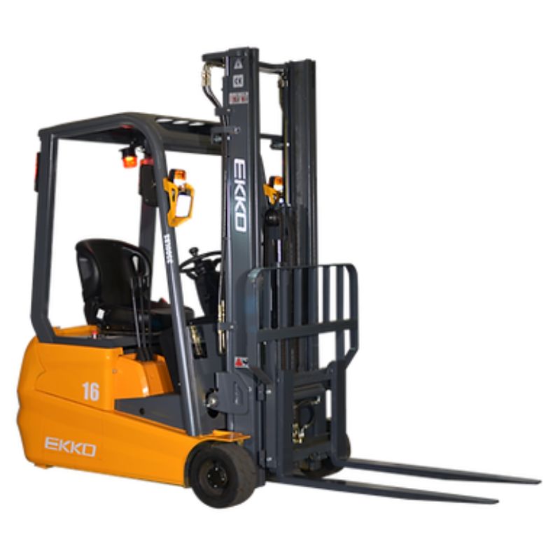 EKKO 177" Lift 3-Wheel Electric Forklift with 3500lb Capacity EK16A-177