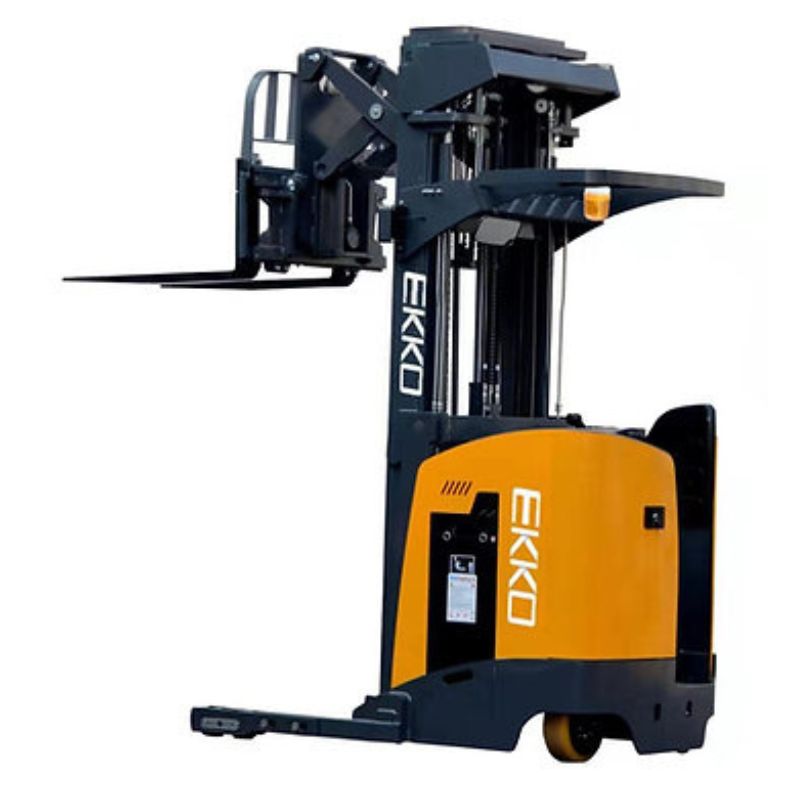 EKKO 196" Lift Stand-up Narrow Aisle Reach Truck with 4000lb Capacity EK18RRL