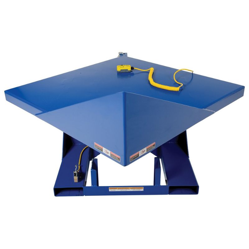 Vestil Steel Electric Hydraulic Corner Tilter 48in x 48in EMC-4848