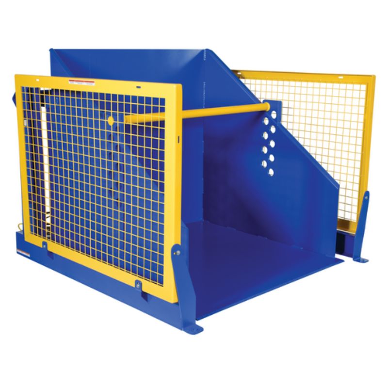 Vestil Steel Electric Hydraulic Box Dumper with 36in Dump Height HBD-36