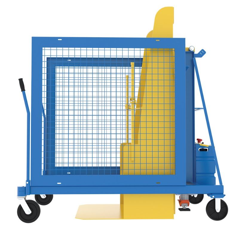 Vestil Steel DC Powered Universal Trash Can Dumper TCD-U-DC
