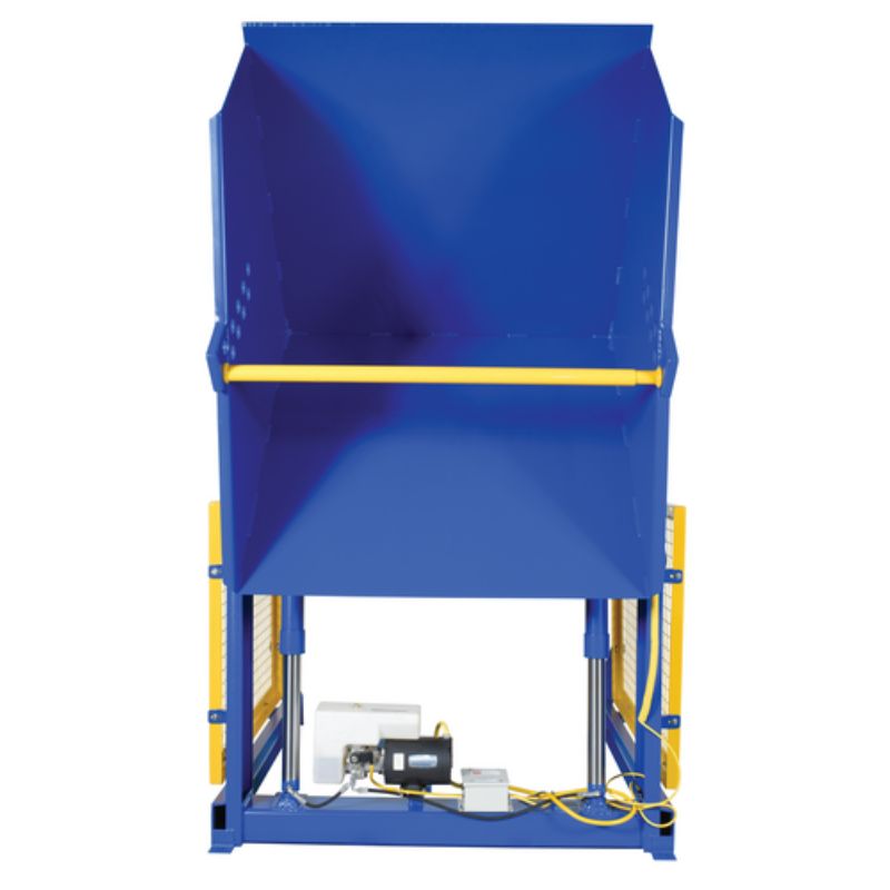 Vestil Steel Electric Hydraulic Box Dumper with 36in Dump Height HBD-36