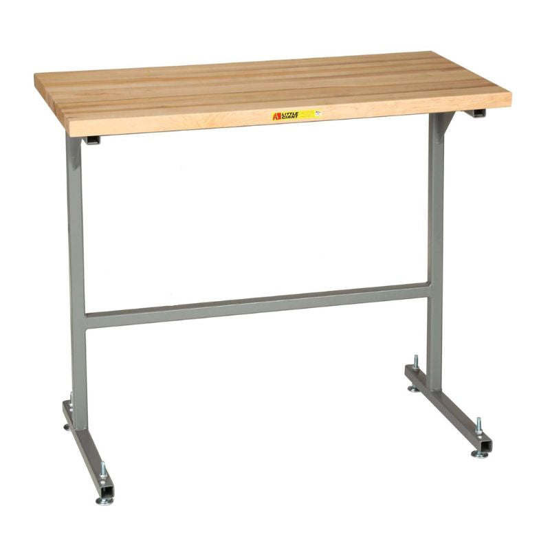 Little Giant Stand Up Workstation with Butcher Block Top WT1S-LL