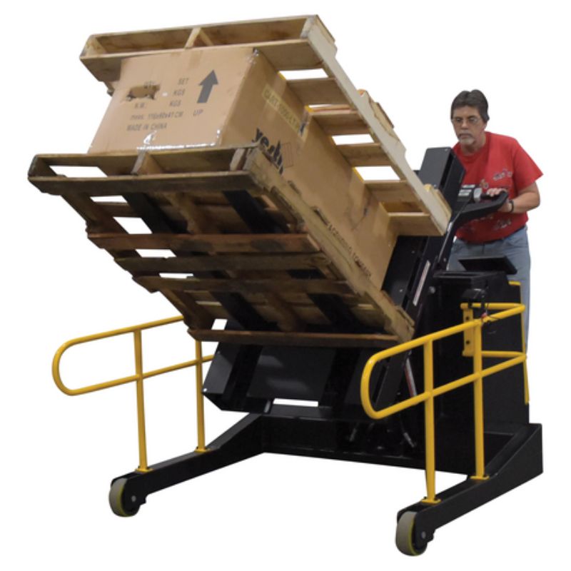 Vestil Steel Portable Pallet Inverter 40in to 88in Fork Opening PI-P-SL-3000-4088