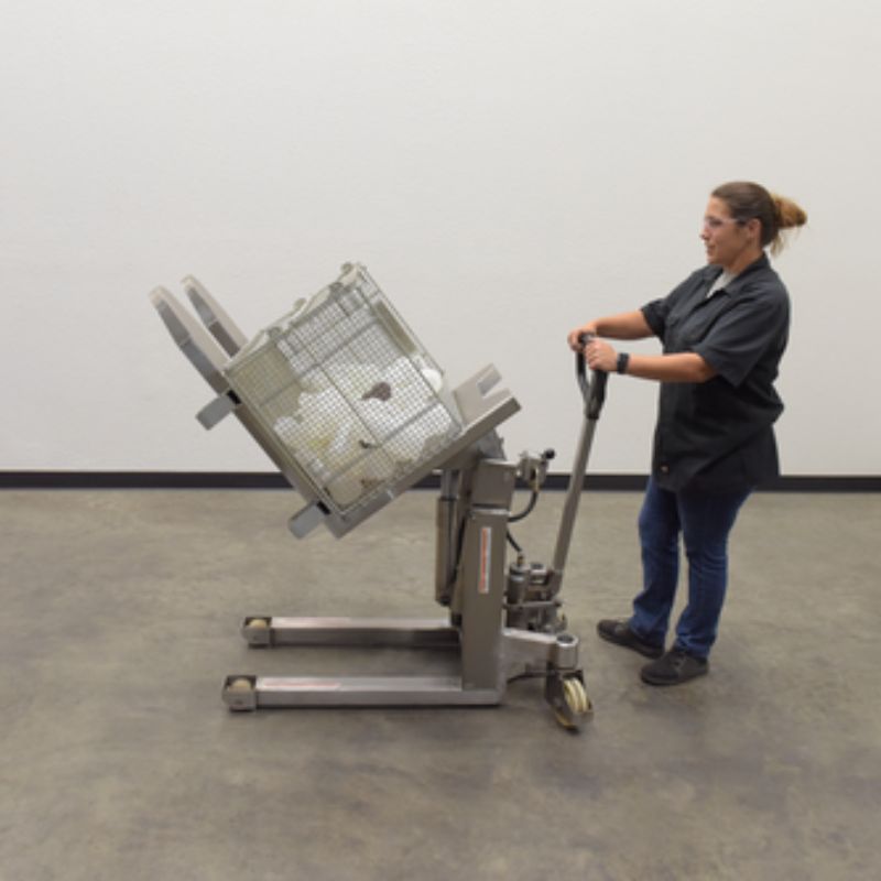 Vestil Stainless Steel Manual Tilt Master with 2,200lb Capacity TM-22-M-SS