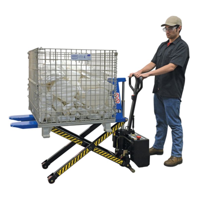Vestil Steel DC Powered Tote Lift with 3000lb Capacity L-DC-HD