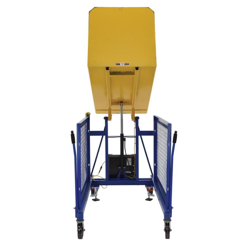Vestil Steel DC Powered Universal Trash Can Dumper TCD-U-DC