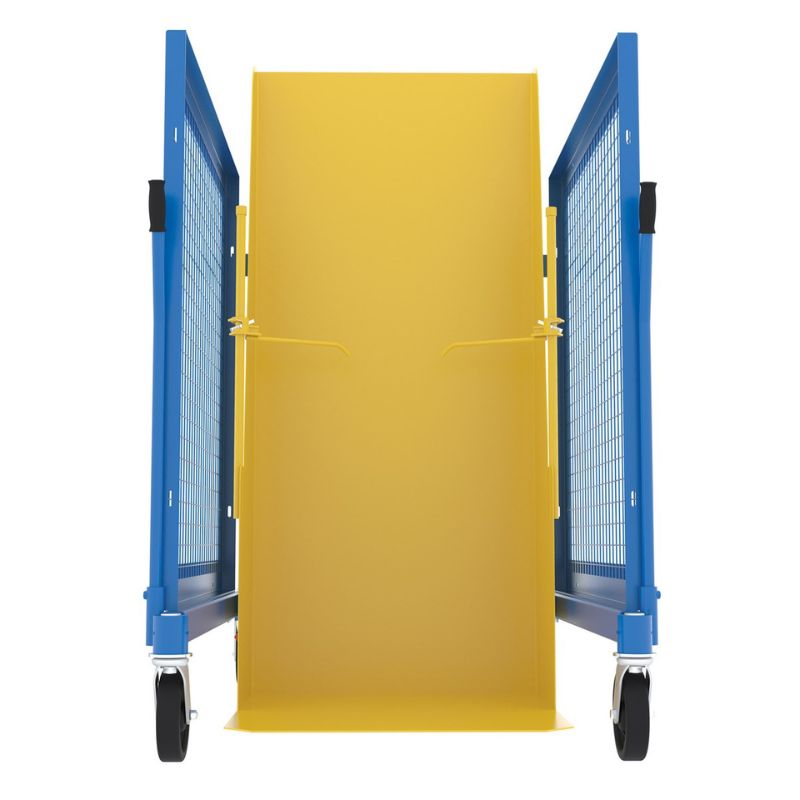 Vestil Steel DC Powered Universal Trash Can Dumper TCD-U-DC