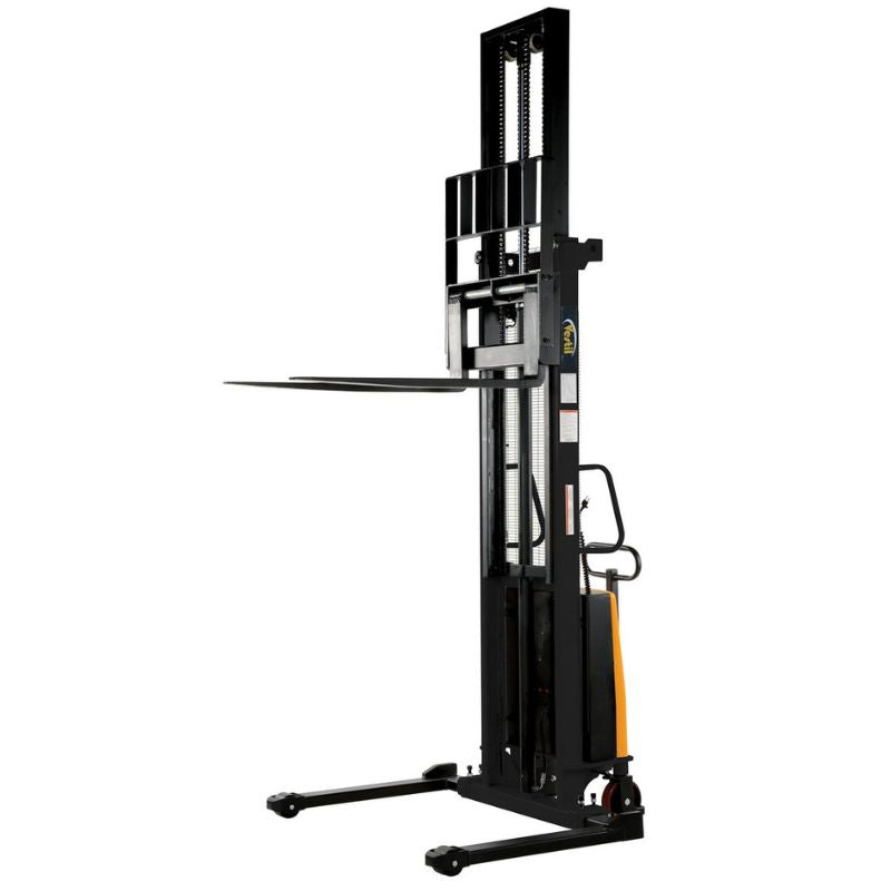 150" Maximum Raised Height Stacker with Electric Powered Lift