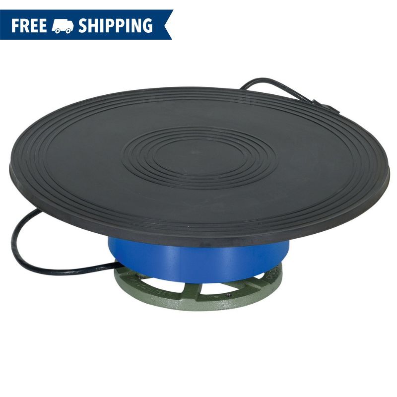 Vestil 250lb Capacity Powered Turntable 18in x 18in x 6in PT-250