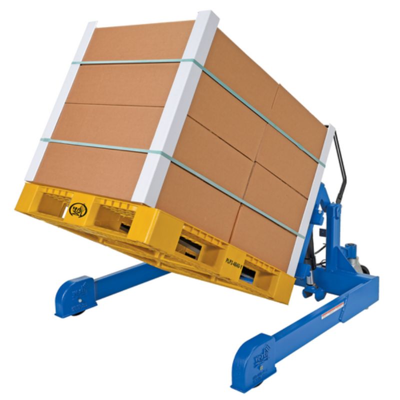 Vestil Steel Reciprocating Air/Oil Powered Straddle Tilt Master TMS-AIR